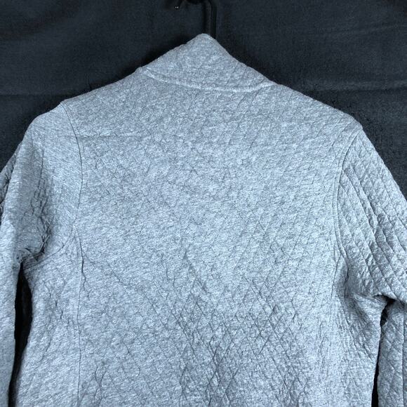 Pressbox Womens Jacket Gray Quarter-Snap Indiana Hoosiers Magnum Quilted Small - Picture 10 of 11